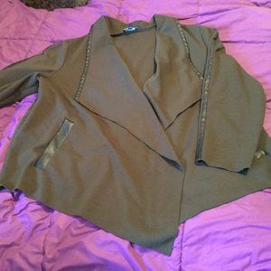 Premise olive green asymmetrical blazer